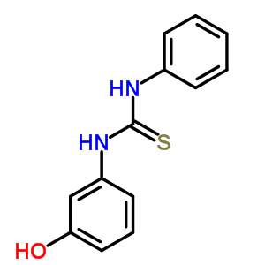 Thiourea,n-(3-hydroxyphenyl)-n-phenyl- Structure,17073-35-7Structure