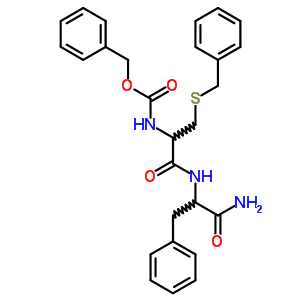 Benzyl n-[2-benzylsulfanyl-1-[(1-carbamoyl-2-phenyl-ethyl)carbamoyl]ethyl]carbamate Structure,17327-70-7Structure