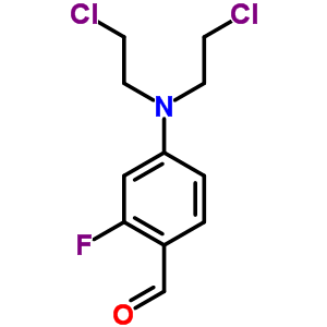 Benzaldehyde, 4-[bis(2-chloroethyl)amino]-2-fluoro- Structure,1736-39-6Structure