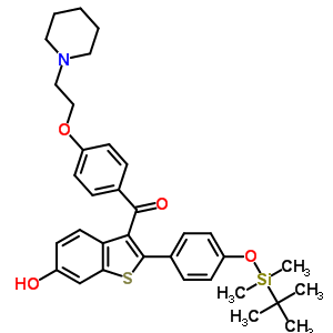 4’-Tert-butyldimethylsilyl-6-hydroxy raloxifene Structure,174264-46-1Structure