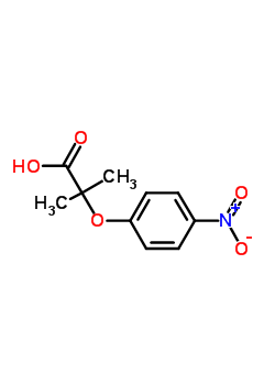 2-Methyl-2-(4-nitrophenoxy)propanoic acid Structure,17431-97-9Structure