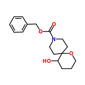 5-Hydroxy-1-oxa-9-azaspiro[5.5]undecane-9-carboxylic acid phenylmethyl ester Structure,174469-97-7Structure