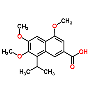 4,6,7-Trimethoxy-8-(1-methylethyl)-2-naphthalenecarboxylic acid Structure,174627-31-7Structure