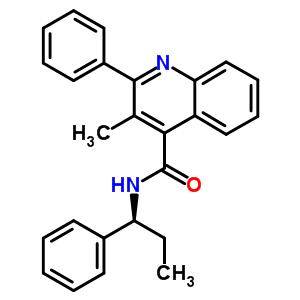 3-Methyl-2-phenyl-n-[(1s)-1-phenylpropyl]-4-quinolinecarboxamide Structure,174635-69-9Structure