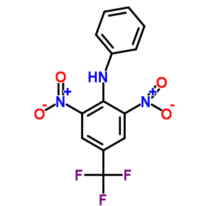 Benzenamine,2,6-dinitro-n-phenyl-4-(trifluoromethyl)- Structure,17474-05-4Structure