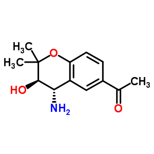 1-((3R,4S)-4-amino-3-hydroxy-2,2-dimethylchroman-6-yl)ethanone Structure,175133-79-6Structure