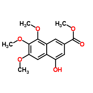 4-Hydroxy-6,7,8-trimethoxy-2-naphthalenecarboxylic acid methyl ester Structure,175161-41-8Structure