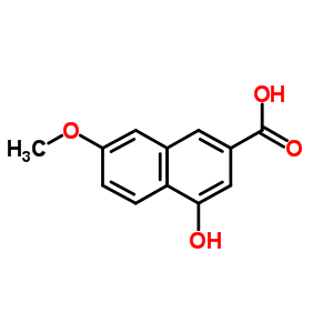 4-Hydroxy-7-methoxy-2-naphthalenecarboxylic acid Structure,175161-45-2Structure