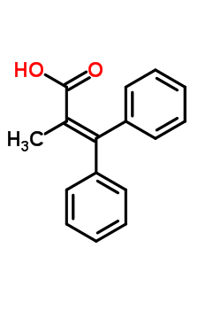 2-Methyl-3,3-diphenyl-prop-2-enoic acid Structure,17684-12-7Structure