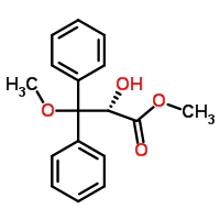 (S)- 2-hydroxy-3-methoxy-3,3-diphenylpropanoic acid methyl ester Structure,177036-78-1Structure