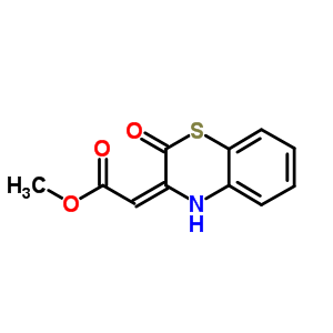 Acetic acid,2-(2-oxo-2h-1,4-benzothiazin-3(4h)-ylidene)-, methyl ester Structure,1774-77-2Structure