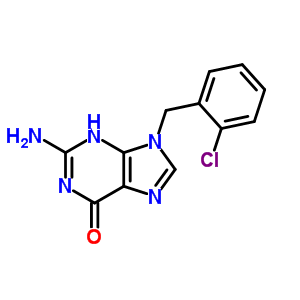 2-Amino-9-[(2-chlorophenyl)methyl]-3h-purin-6-one Structure,17756-37-5Structure