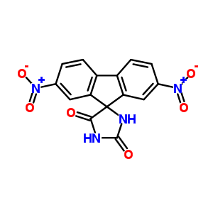 Spiro[9h-fluorene-9,4-imidazolidine]-2,5-dione, 2,7-dinitro- Structure,17833-19-1Structure