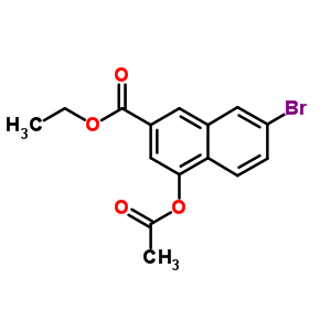 4-(Acetyloxy)-7-bromo-2-naphthalenecarboxylic acid ethyl ester Structure,178877-00-4Structure