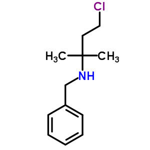 Benzenemethanamine,n-(3-chloro-1,1-dimethylpropyl)-, hydrochloride (1:1) Structure,17945-56-1Structure