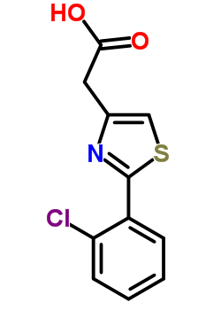 2-(2-Chlorophenyl)-1,3-thiazol-4-yl]acetic acid Structure,17969-25-4Structure