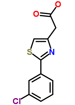 2-(3-Chlorophenyl)-1,3-thiazol-4-yl]acetic acid Structure,17969-26-5Structure