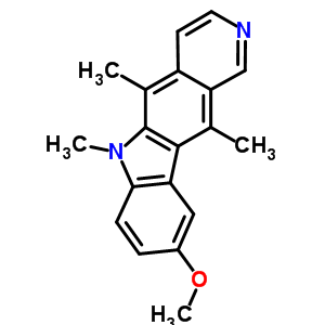 6H-pyrido[4,3-b]carbazole,9-methoxy-5,6,11-trimethyl- Structure,18073-32-0Structure