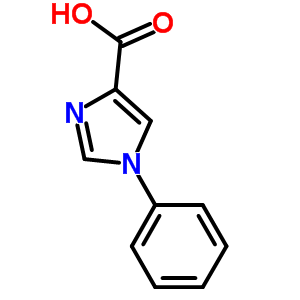 1-Phenyl-1h-imidazole-4-carboxylic acid Structure,18075-64-4Structure