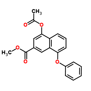 4-(Acetyloxy)-8-phenoxy-2-naphthalenecarboxylic acid methyl ester Structure,181258-94-6Structure