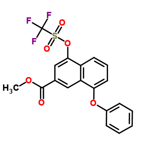 8-Phenoxy-4-[[(trifluoromethyl)sulfonyl]oxy]-2-naphthalenecarboxylic acid methyl ester Structure,181259-00-7Structure