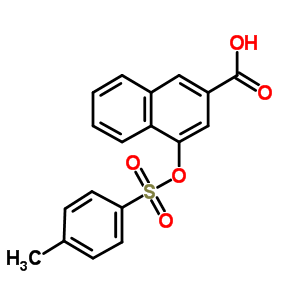 4-[[(4-Methylphenyl)sulfonyl]oxy]-2-naphthalenecarboxylic acid Structure,181280-81-9Structure