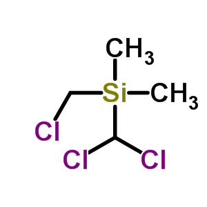 (Dichloromethyl)(chloromethyl)-dimethylsilane Structure,18171-70-5Structure