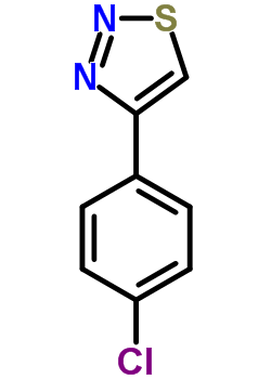 4-(4-Chlorophenyl)-1,2,3-thiadiazole Structure,18212-23-2Structure