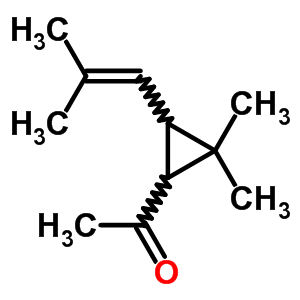 1-[2,2-Dimethyl-3-(2-methylprop-1-enyl)cyclopropyl]ethanone Structure,18228-69-8Structure