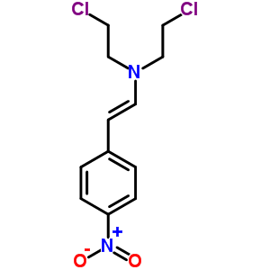 2-Chloro-n-(2-chloroethyl)-n-[(e)-2-(4-nitrophenyl)ethenyl]ethanamine Structure,18352-57-3Structure