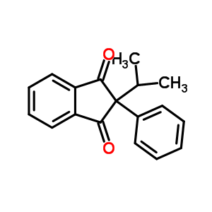 2-Phenyl-2-propan-2-yl-indene-1,3-dione Structure,18473-54-6Structure