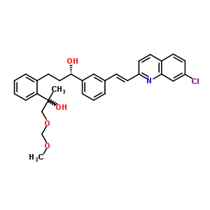 2-[3-(S)-[3-(2-(7-chloro-2-quinolinyl)ethenyl)phenyl]-3-hydroxypropyl]phenyl-2-(1’-hydroxy-2’-methoxymethyl)propanol Structure,184764-20-3Structure