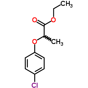 2-(P-Chlorophenoxy)-2-methylpropionic acid ethyl ester Structure,18671-89-1Structure