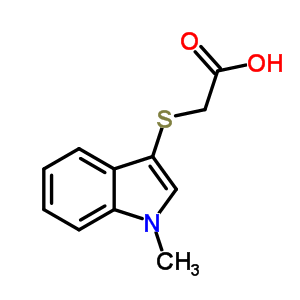 [(1-Methyl-1h-indol-3-yl)thio]acetic acid Structure,187030-12-2Structure