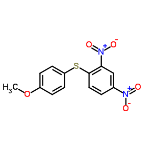 Benzene,1-[(4-methoxyphenyl)thio]-2,4-dinitro- Structure,1871-44-9Structure