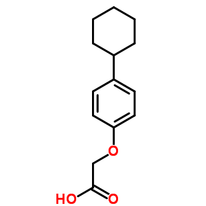 Acetic acid,2-(4-cyclohexylphenoxy)- Structure,1878-56-4Structure