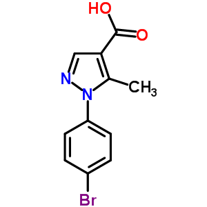 1-(4-Bromo-phenyl)-5-methyl-1h-pyrazole-4-carboxylic acid Structure,187998-44-3Structure