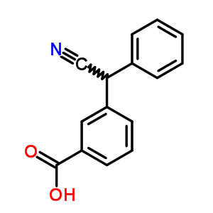 Benzoicacid, 3-(cyanophenylmethyl)- Structure,18908-55-9Structure