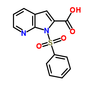 1-Benzenesulfonyl-1h-pyrrolo[2,3-b]pyridine-2-carboxylic acid Structure,189089-90-5Structure