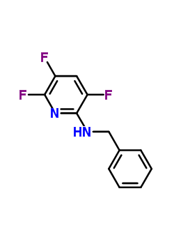 3,5,6-Trifluoro-n-(phenylmethyl)-2-pyridinamine Structure,189281-25-2Structure