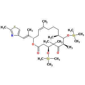 (4S,7r,8s,9s,13z,16s)-4,8-bis-{[tert-butyl(dimethyl)silyl]oxy}-5,5,7,9,13-pentamethyl-16-[(e)-1-methyl-2-(2-methyl-1,3-thiazol-4-yl)ethenyl]oxocyclohexadec-13-ene-2,6-dione Structure,189453-35-8Structure