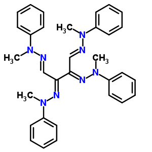 N-methyl-n-[[(1z,3z,4z)-1,3,4-tris(methyl-phenyl-hydrazinylidene)butan-2-ylidene]amino]aniline Structure,18952-67-5Structure