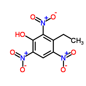 Phenol,3-ethyl-2,4,6-trinitro- Structure,19036-79-4Structure