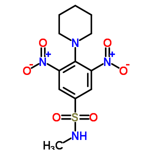 N-methyl-3,5-dinitro-4-(1-piperidyl)benzenesulfonamide Structure,19044-93-0Structure