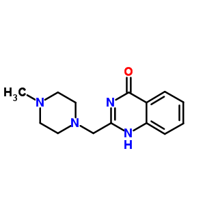 4(3H)-quinazolinone, 2-[(4-methyl-1-piperazinyl)methyl]- Structure,19062-52-3Structure