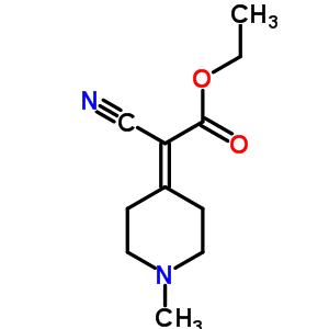 Ethyl 2-cyano-2-(1-methyl-4-piperidylidene)acetate Structure,19105-61-4Structure