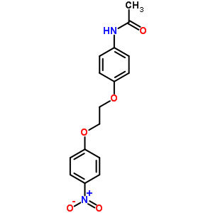 Acetamide,n-[4-[2-(4-nitrophenoxy)ethoxy]phenyl]- Structure,19157-68-7Structure