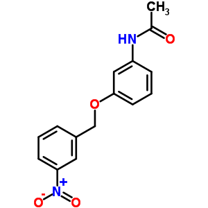 Acetamide, n-[3-[(3-nitrophenyl)methoxy]phenyl]- Structure,19157-69-8Structure