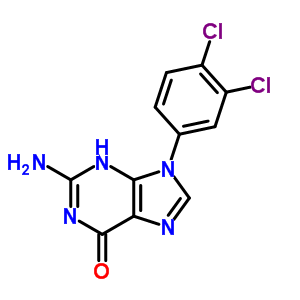 2-Amino-9-(3,4-dichlorophenyl)-3h-purin-6-one Structure,19188-33-1Structure