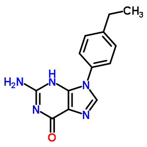 2-Amino-9-(4-ethylphenyl)-3h-purin-6-one Structure,19188-44-4Structure